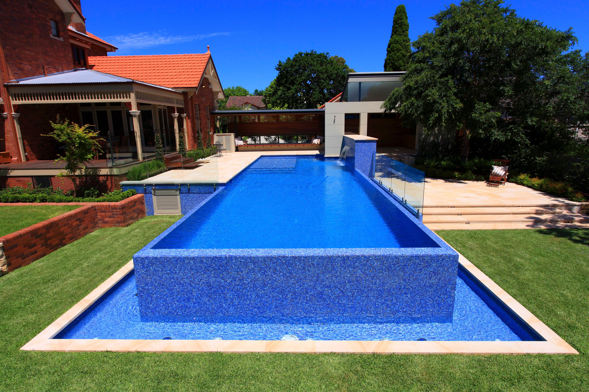 Fully-tiled Lap Pool Roseville